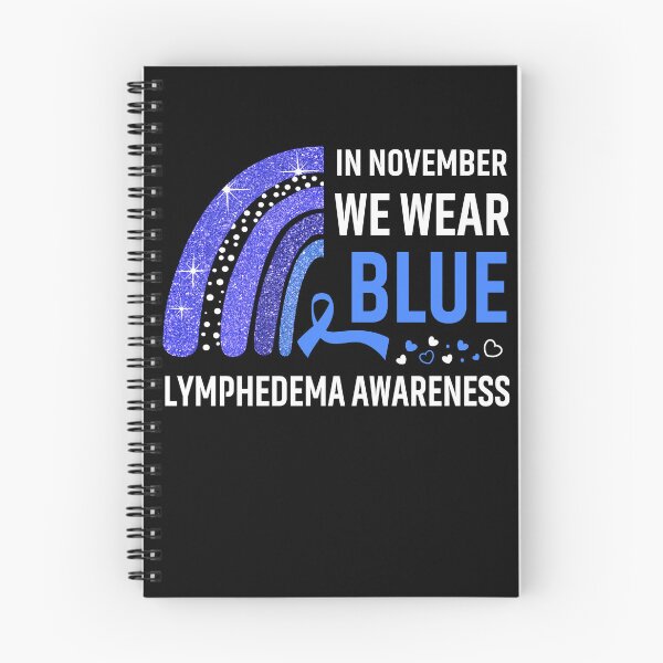 Item preview, Rainbow In November We Wear Blue Lymphedema Awareness designed and sold by Mnrshirley.