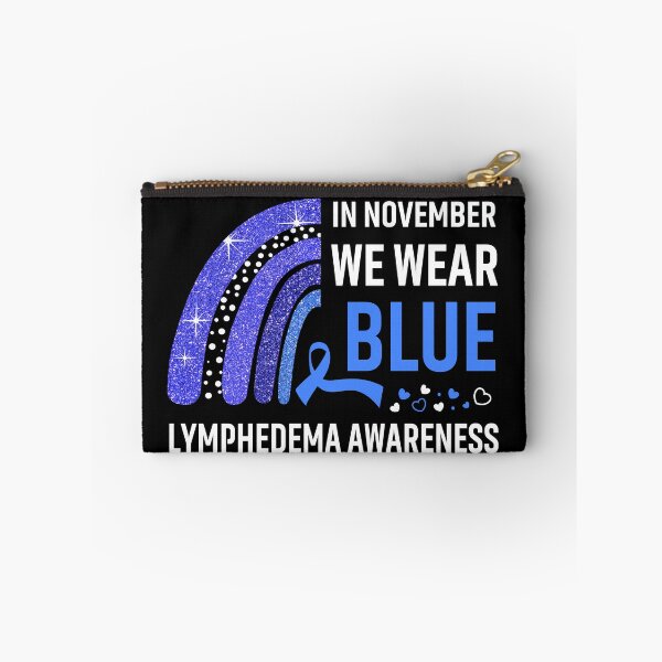 Item preview, Rainbow In November We Wear Blue Lymphedema Awareness designed and sold by Mnrshirley.