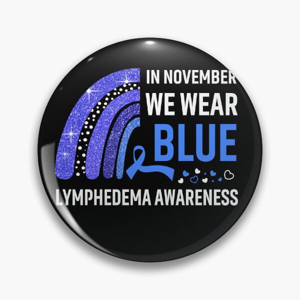Item preview, Rainbow In November We Wear Blue Lymphedema Awareness designed and sold by Mnrshirley.