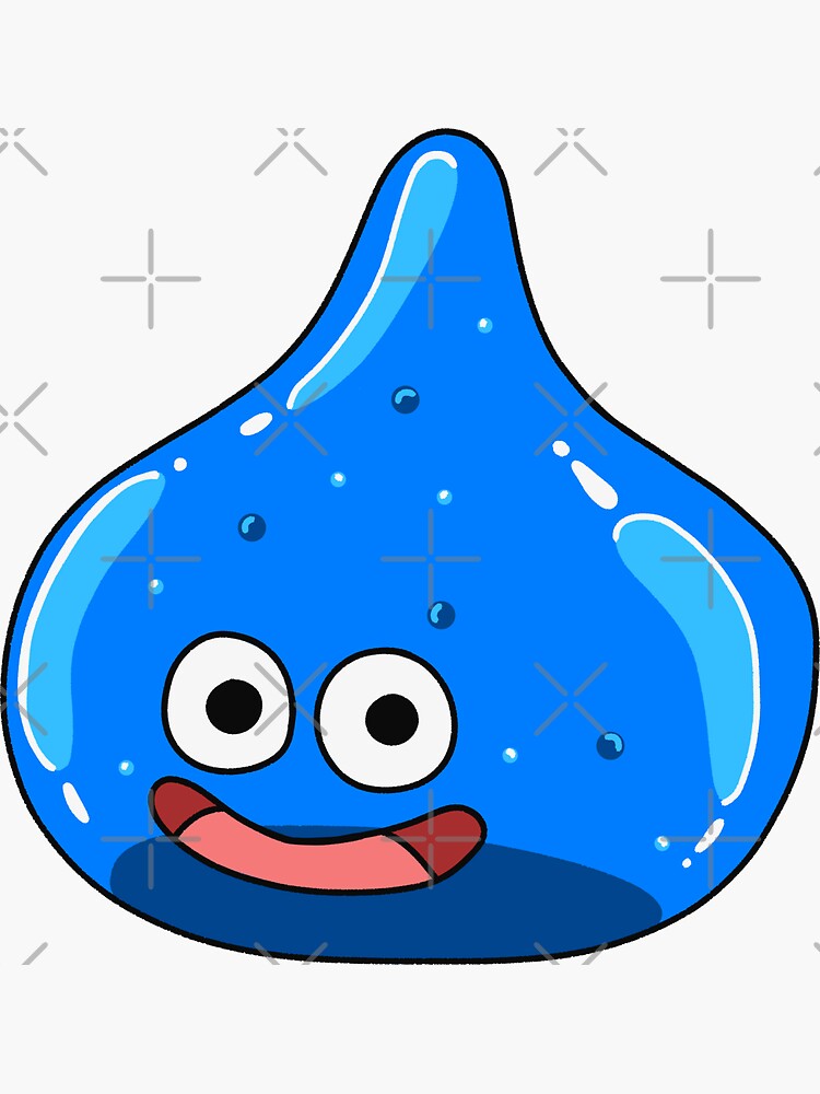 Dragon Quest Slime Bubbly Sticker For Sale By Accordionmaster Redbubble