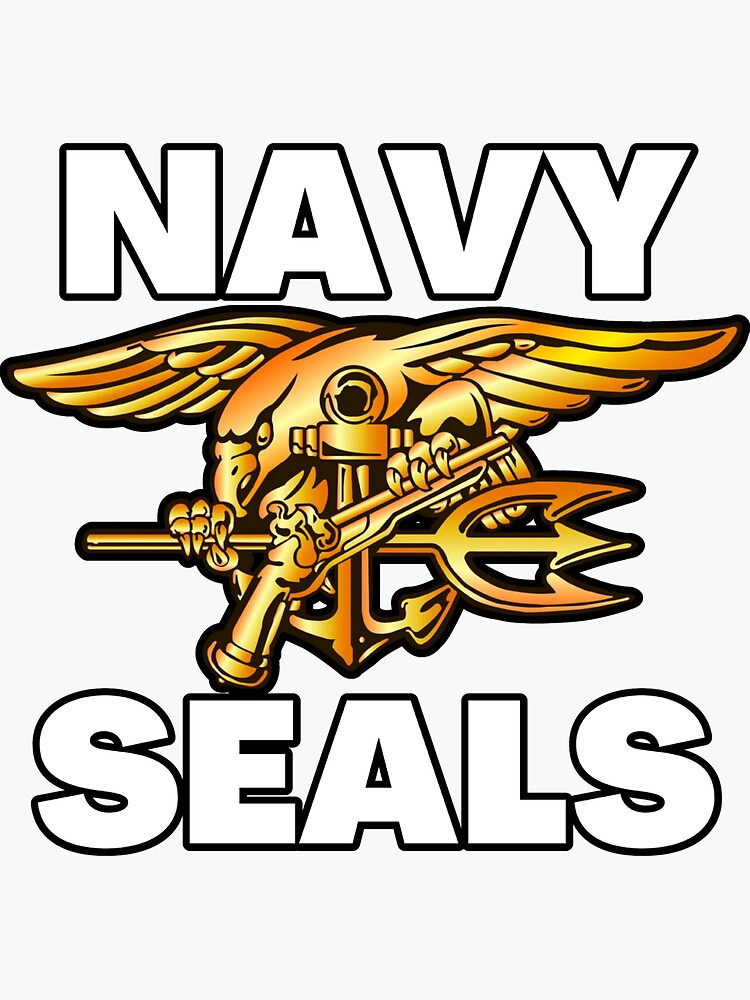 "NAVY SEALS" Sticker for Sale by NorthStarPrints Redbubble