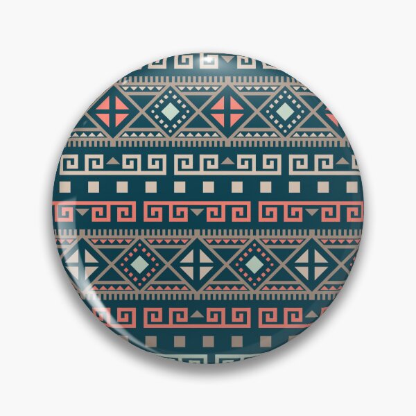 Item preview, Geometric Triangles Compilation in Rose Gold, Aqua and Blue - Multicolor Boho Motif designed and sold by Yeldiz.