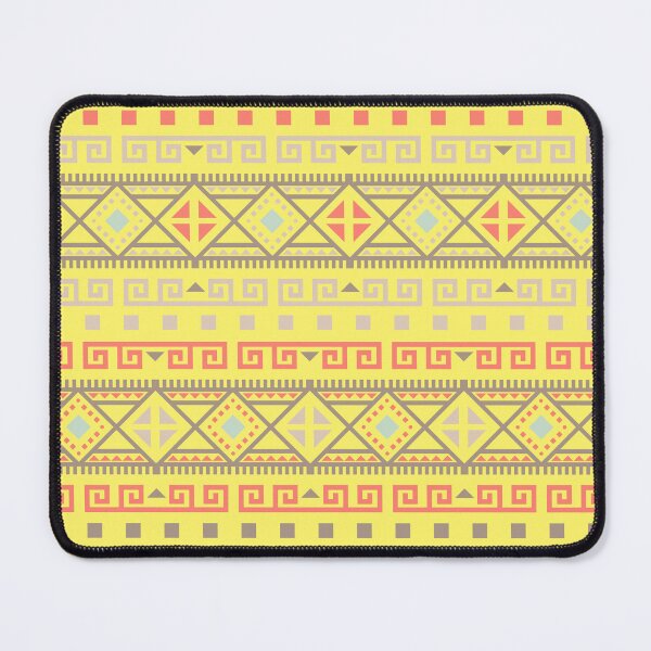 Item preview, Geometric Triangles Compilation in Rose Gold, Aqua and Yellow - Multicolor Boho Motif designed and sold by Yeldiz.