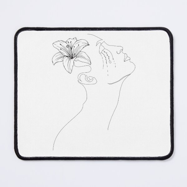 Item preview, Sensual woman with flower designed and sold by Rosaliartbook.