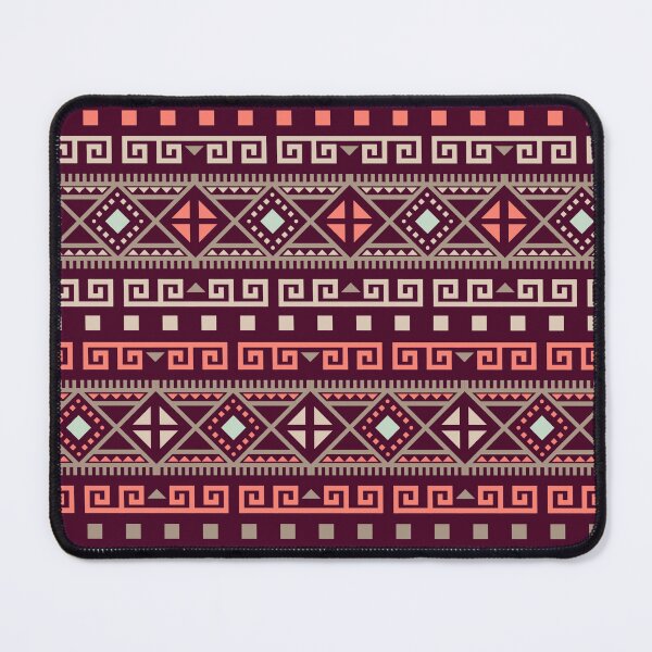 Item preview, Geometric Triangles Compilation in Rose Gold, Aqua and Purple - Multicolor Boho Motif designed and sold by Yeldiz.