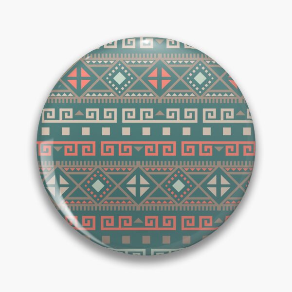 Item preview, Geometric Triangles Compilation in Rose Gold, Aqua and Blue - Multicolor Boho Motif designed and sold by Yeldiz.