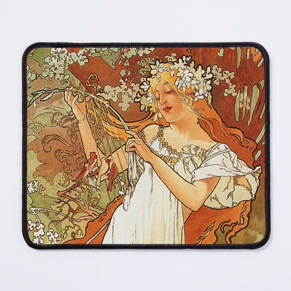 Item preview, Spring by Mucha - Vintage Four Seasons Reproduction 1896 designed and sold by molamode.