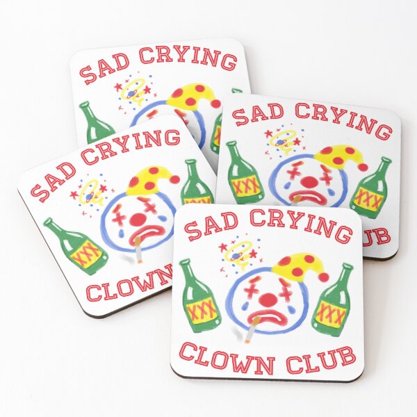 Item preview, Sad Crying Clown Club designed and sold by CatnipCreations.