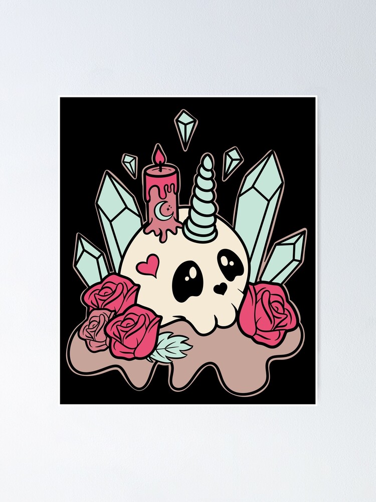 Grunge Vampire Cat Glossy Sticker Sheet Cute & Kawaii Punk Emo