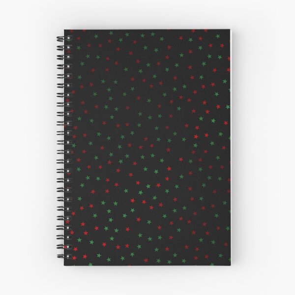 Item preview, Red & Green Stars on Black Print designed and sold by JadeRyder.