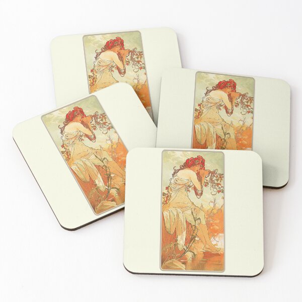 Item preview, Summer by Mucha - Vintage Four Seasons Reproduction 1896 designed and sold by molamode.