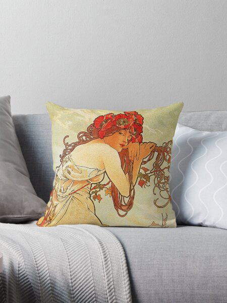 Item preview, Summer by Mucha - Vintage Four Seasons Reproduction 1896 designed and sold by molamode.