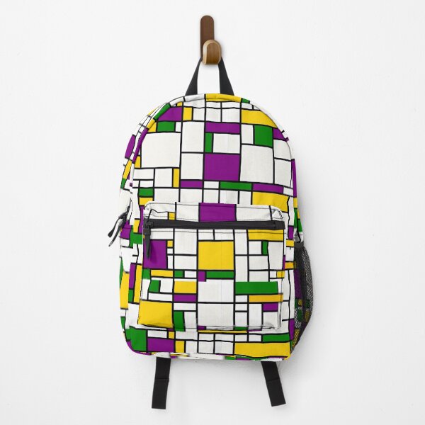 Item preview, Piet Mondrian Abstract Pop Art 1960s Purple Yellow Green Rectangles designed and sold by Draculaura2009.