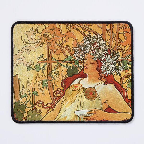 Item preview, Autumn by Mucha - Vintage Four Seasons Reproduction 1896 designed and sold by molamode.