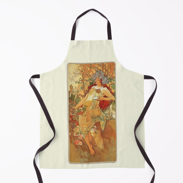 Item preview, Autumn by Mucha - Vintage Four Seasons Reproduction 1896 designed and sold by molamode.