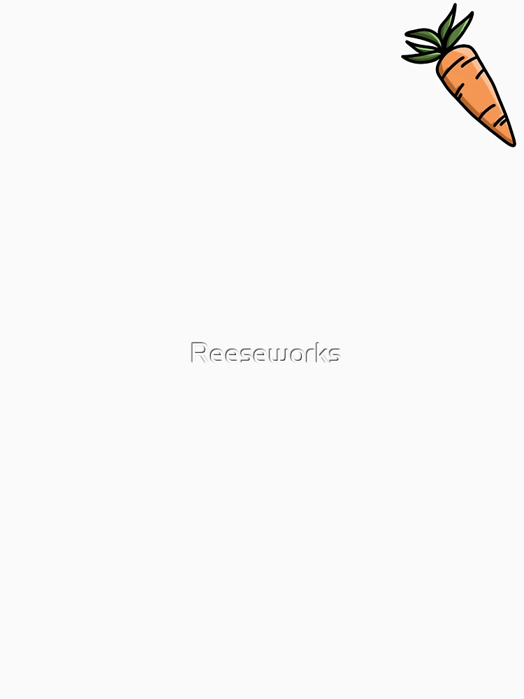Thumbnail 4 of 4, Fitted V-Neck T-Shirt, Carrot designed and sold by Reeseworks.