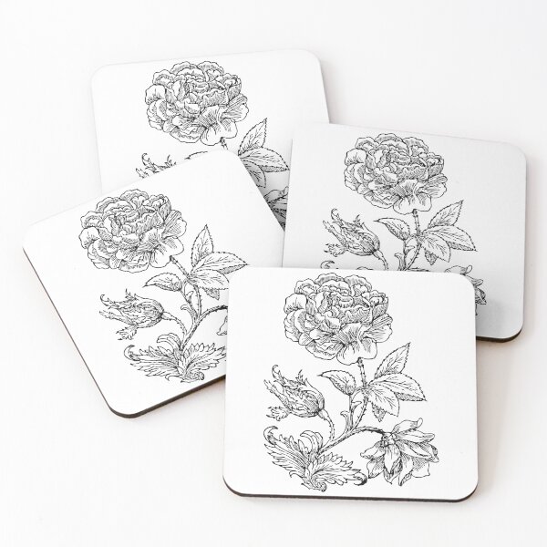 Item preview, Simple Wild rose Sketch Design designed and sold by JoyforU.