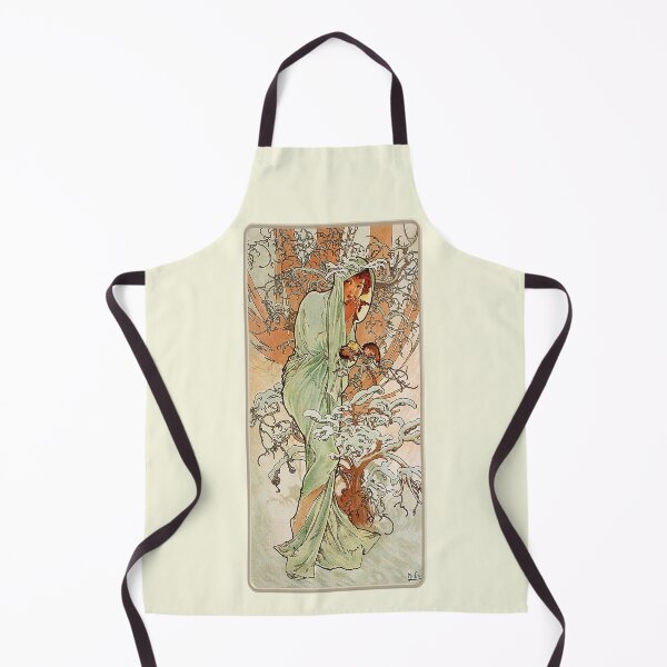Item preview, Winter by Mucha - Vintage Four Seasons Reproduction 1896 designed and sold by molamode.