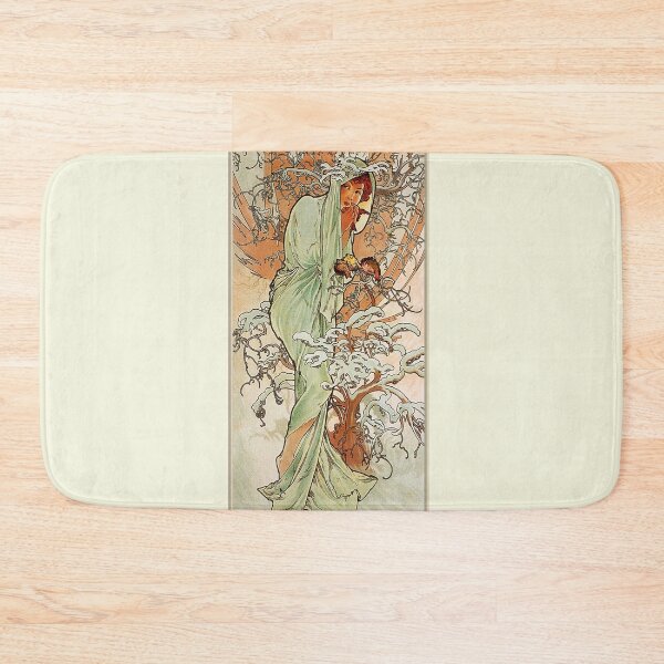 Item preview, Winter by Mucha - Vintage Four Seasons Reproduction 1896 designed and sold by molamode.