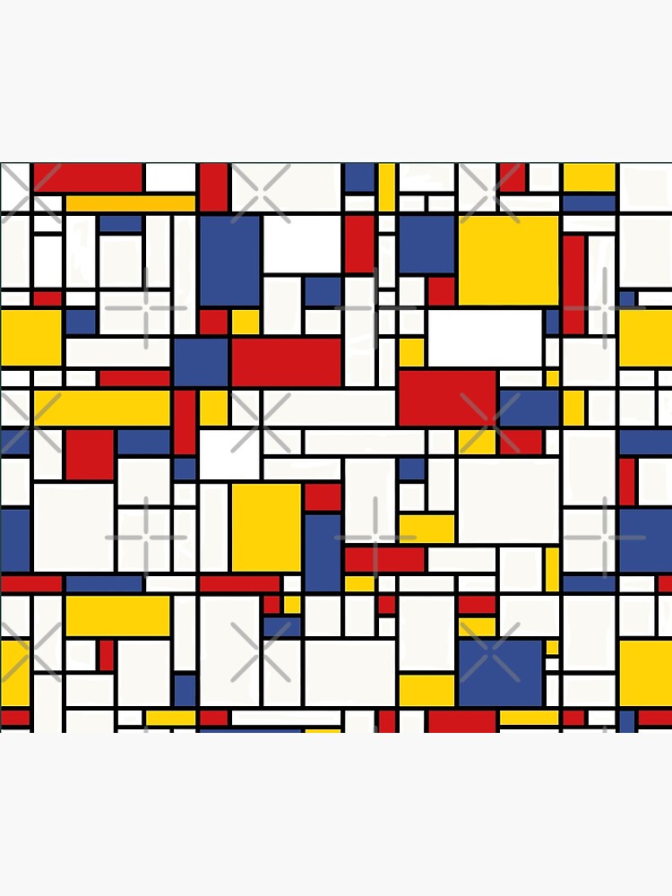 アート・デザイン・音楽 Mondrian Piet Mondrian Abstract Pop Art 1960s Red Blue Yellow