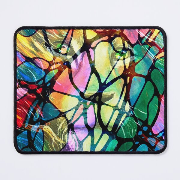 Item preview, Neurographic pattern with oil painting "Lion" by MariDani designed and sold by MariDaniArt.