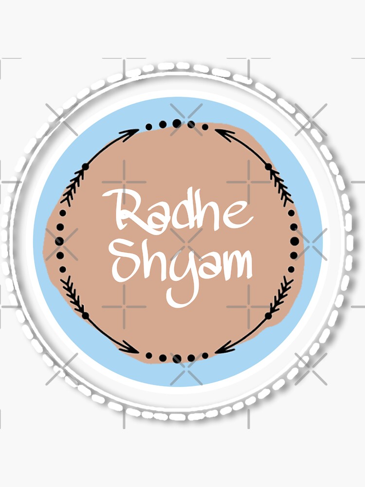 Radhe Shyam Logo Sri Radhe Sri Radha Sticker For Sale By Krishnavi Redbubble 6859