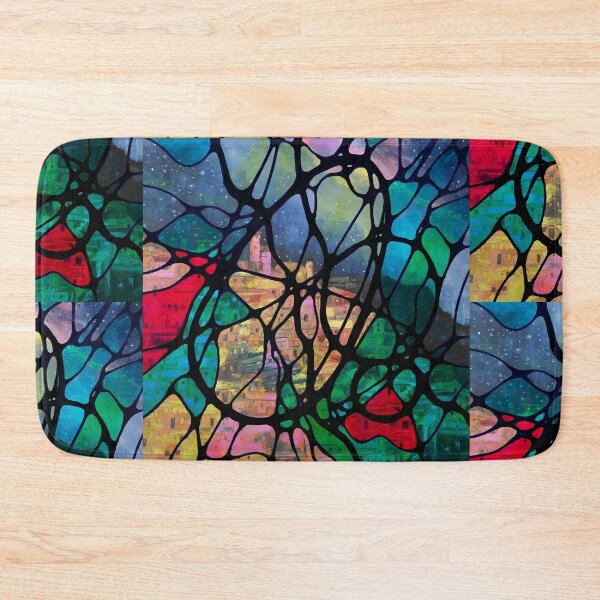 Item preview, Neurographic pattern with oil painting  "Sky City" by MariDani designed and sold by MariDaniArt.