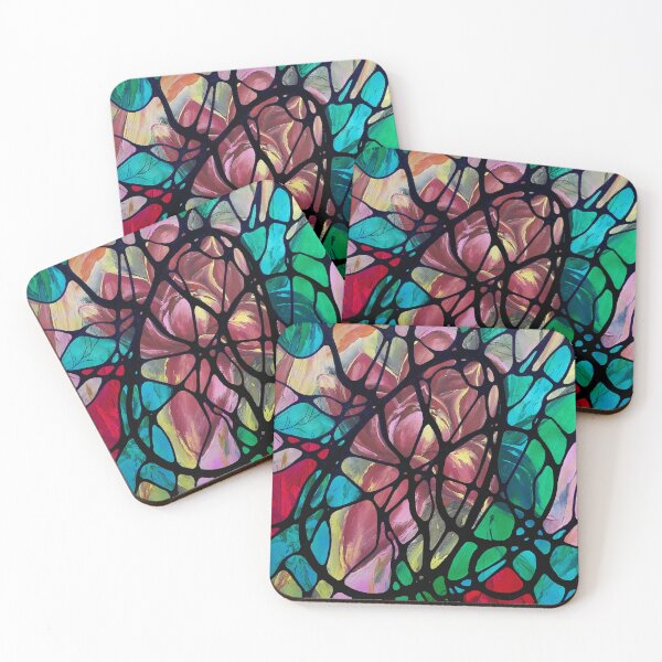 Item preview, Neurographic pattern with oil painting  "Flower field" by MariDani designed and sold by MariDaniArt.