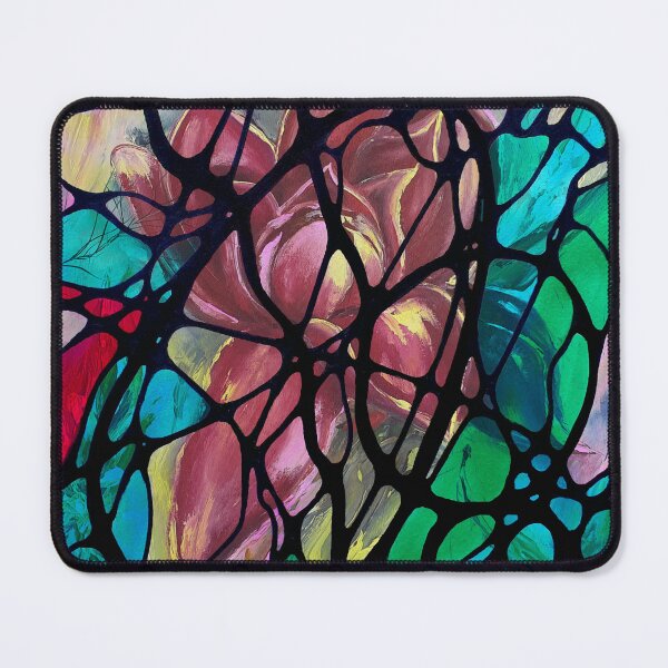 Item preview, Neurographic pattern with oil painting  "Flower field" by MariDani designed and sold by MariDaniArt.