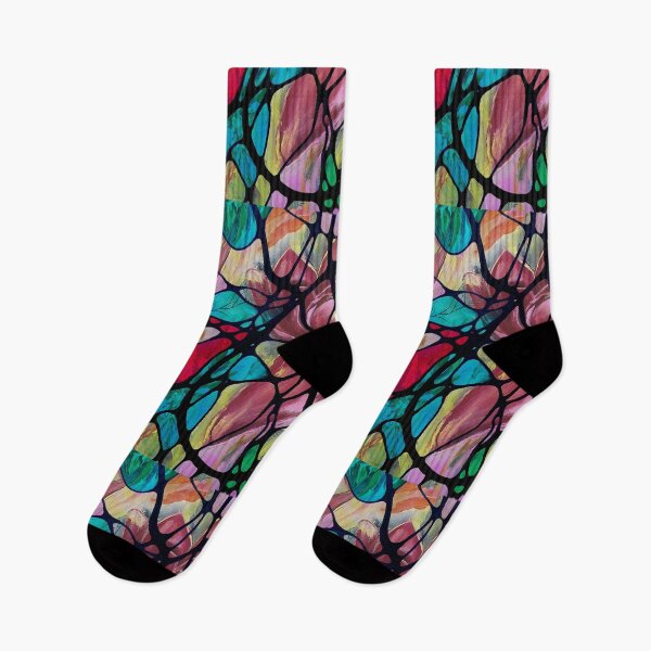 Item preview, Neurographic pattern with oil painting  "Flower field" by MariDani designed and sold by MariDaniArt.