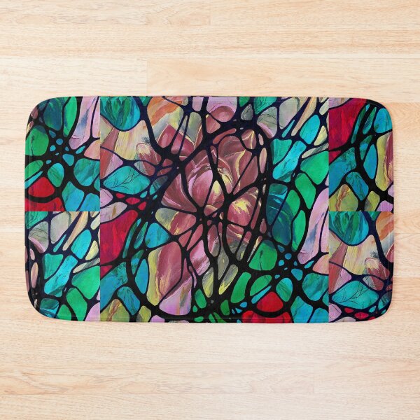 Item preview, Neurographic pattern with oil painting  "Flower field" by MariDani designed and sold by MariDaniArt.