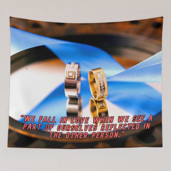 Item preview, Love's Reflection - Wedding Rings - Beautiful Quote designed and sold by DEL-Productions.