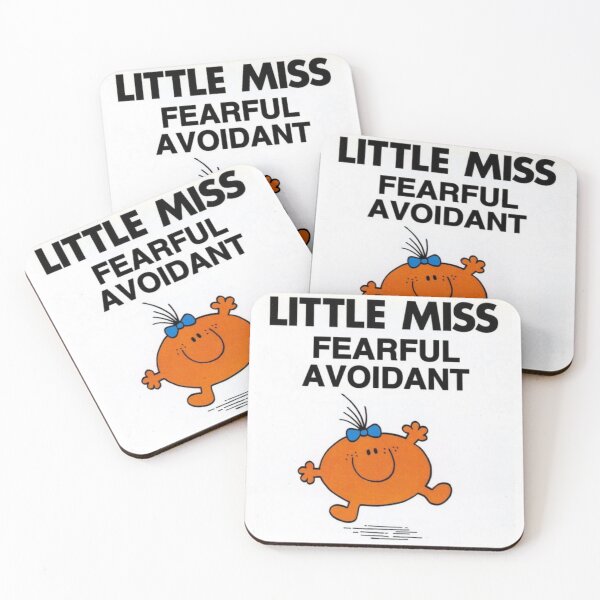 Item preview, little miss fearful avoidant designed and sold by Ugly Bugs.