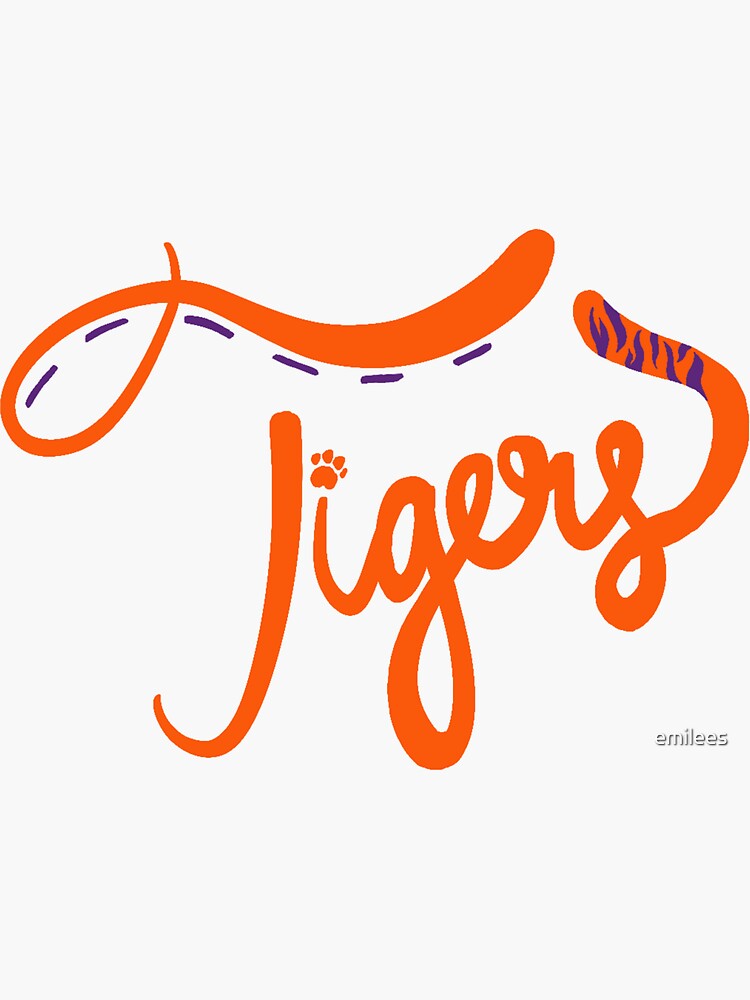 "Clem tigers tiger tails 3" Sticker for Sale by emilees Redbubble