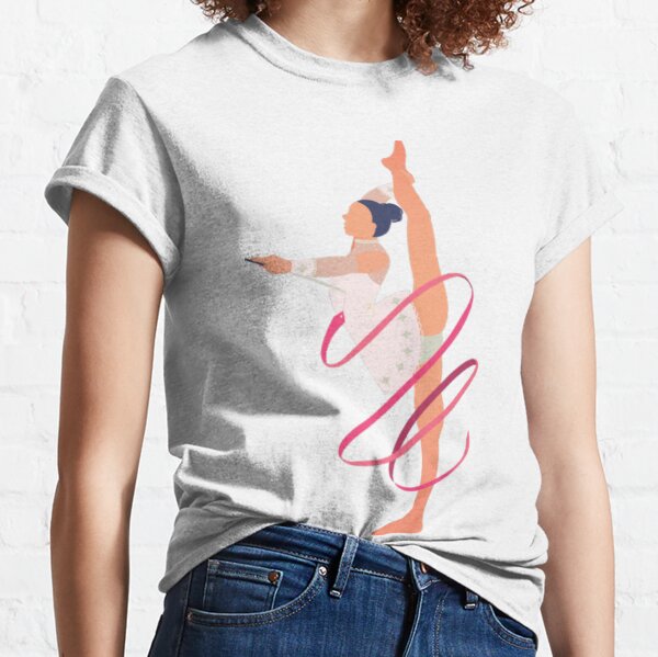 T-shirt enfant avec l'œuvre « Cadeau gymnaste gymnastique rythmique filles  femmes » de l'artiste Lenny Stahl