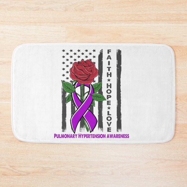 Item preview, Faith Hope Love Pulmonary Hypertension Awareness American Flag designed and sold by Kohend.