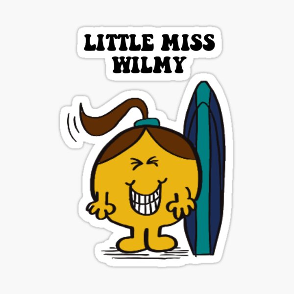 Vista previa del artículo con la obra «Pequeña señorita Wilmy», diseñado y vendido por madssticker.