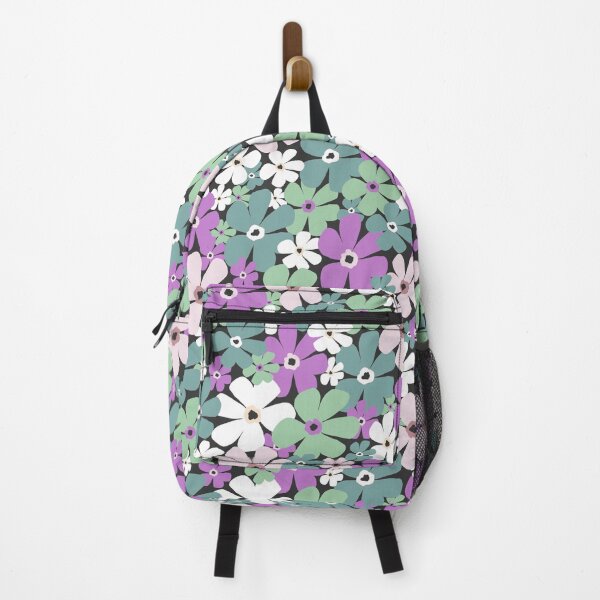 Item preview, Groovy Daisies - Green Purple designed and sold by KBurnsArt.