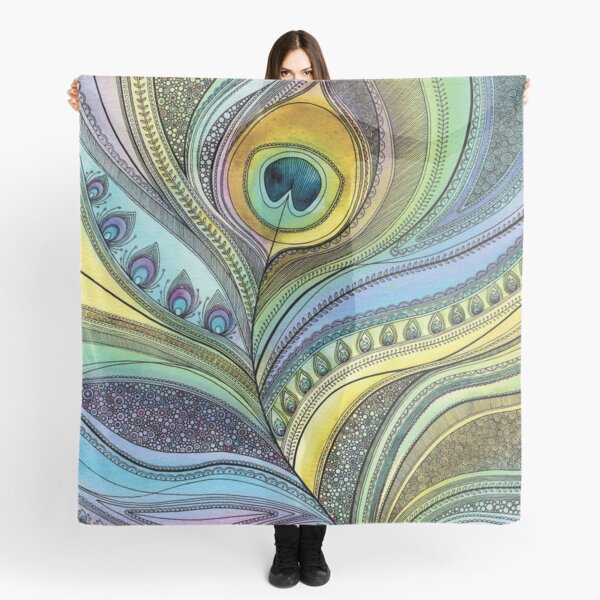 Peacock Feather Scarf