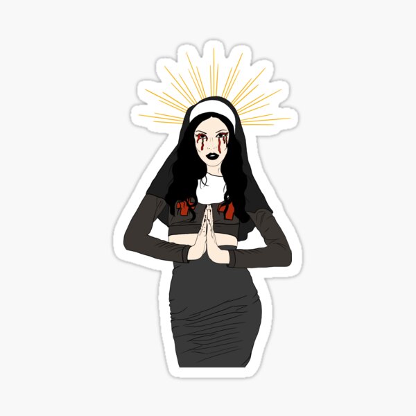 Demon Nun Mod Sticker - Demon Nun Mod Fnf - Discover & Share GIFs