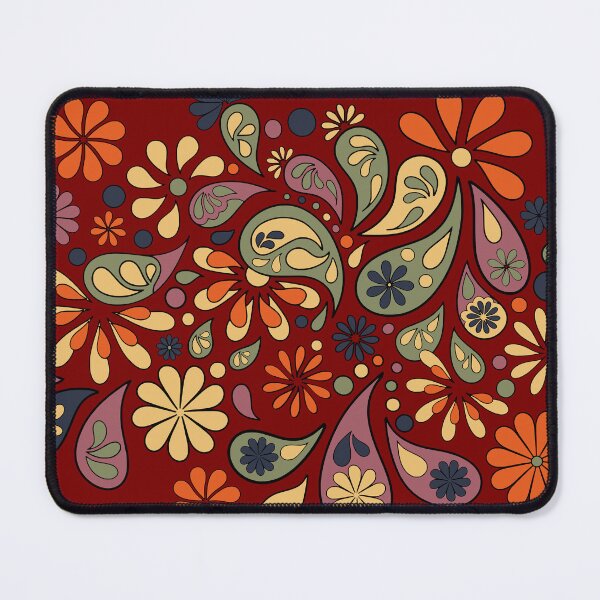 Item preview, Hand Drawn Fall Autumn Flower Power Paisley Retro Design designed and sold by Alondra.