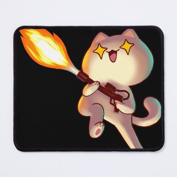 Item preview, Flamethrower Cat designed and sold by Vooolatility.