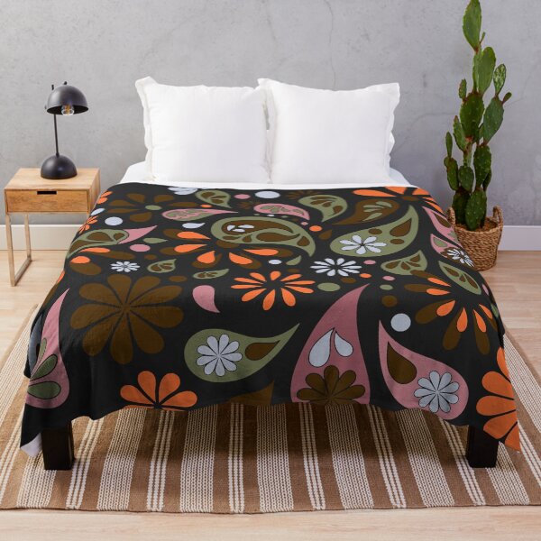 Item preview, Hand Drawn Fall Autumn Flower Power Paisley Retro Design designed and sold by Alondra.