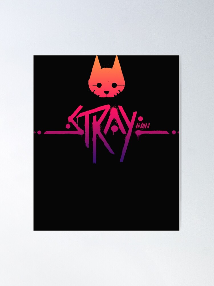 Stray Cat Game ,stray logo Poster for Sale by Zoon-shop