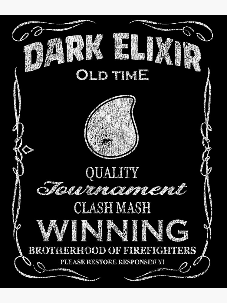 Disover Dark Elixir Clash Mash Winning Brotherhood Firefights Funny Gift Premium Matte Vertical Poster