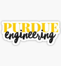 Pegatina Ingeniería Purdue - Estilo 1