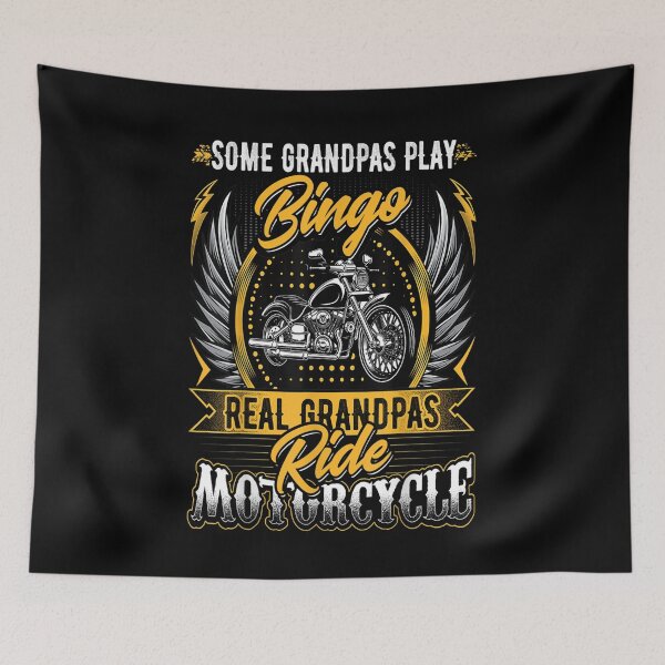 Item preview, Mens Real Grandpas Ride Motorcycle Motorbike Rider Biker Grandpa designed and sold by Sarena84.