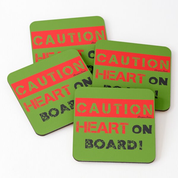 Item preview, CAUTION - Heart on board! designed and sold by CSJ7.