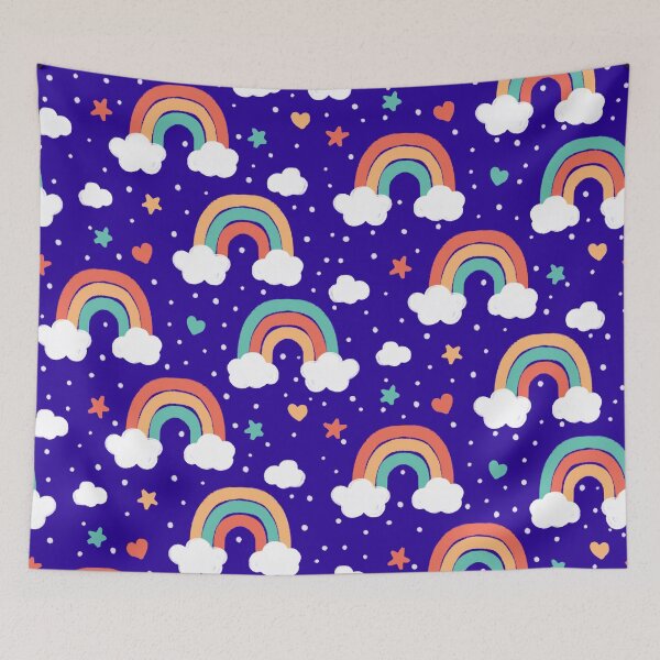 Artikelvorschau, Blue Rainbows and Stars entworfen und verkauft von Carolina Diaz.
