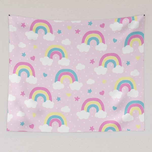 Artikelvorschau, Blush Pink Rainbows and Stars entworfen und verkauft von Carolina Diaz.